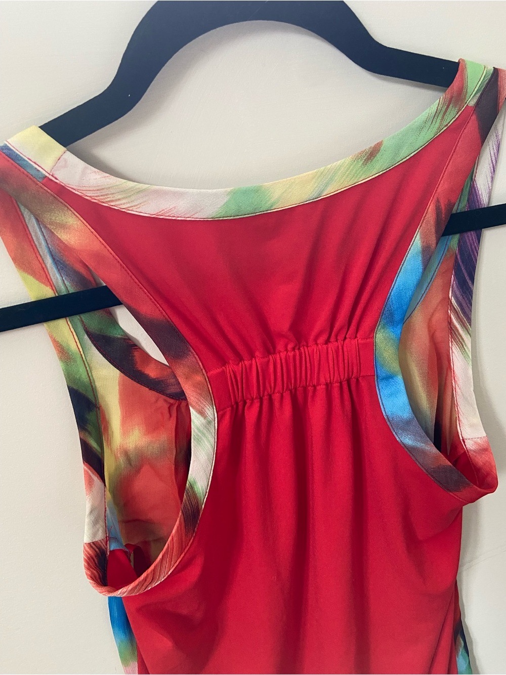 Ted Baker Silk Multicolor Abstract Print Scoop Neck Tank Top - Picture 6 of 12
